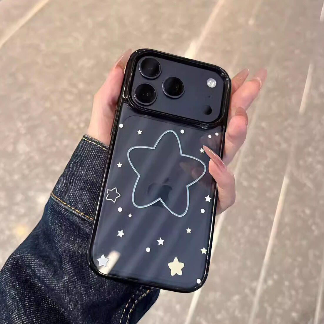 Phone Cases Y2K - Blue Line Pentagram Minimalist Y2K Korea