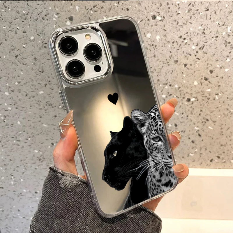 Phone Cases Trending - Fashion Black Panther & Leopard Pattern