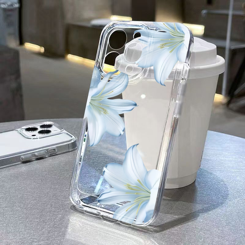 Phone Cases Trending - Fashion Exquisite White Lily Flower Phone