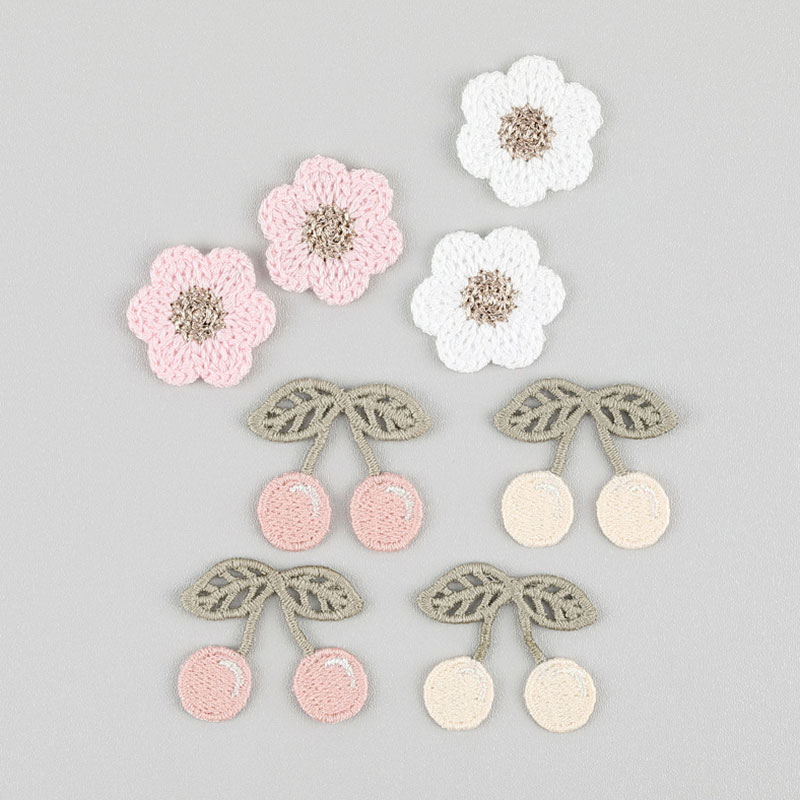 Phone Cases The Dairy - 20Pcs Pink White Cherry Blossom Embroidery