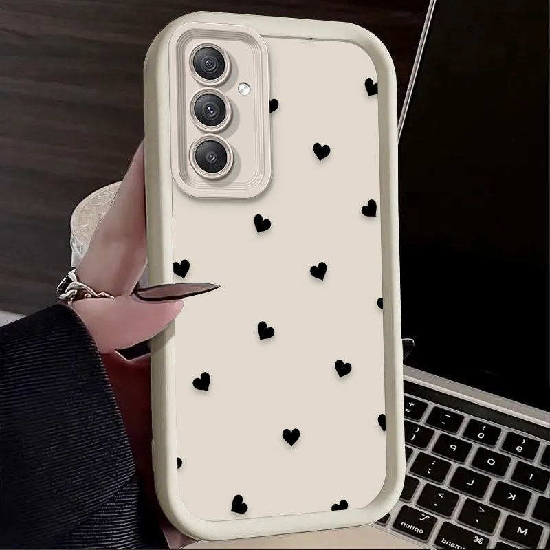 Black Love Heart Bowknot Case  - đánh giá và giá Phone Cases A14 Samsung