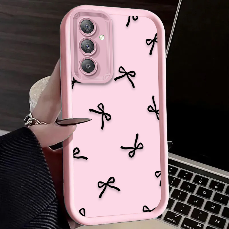 Black Love Heart Bowknot Case  - đánh giá và giá Phone Cases A14 Samsung