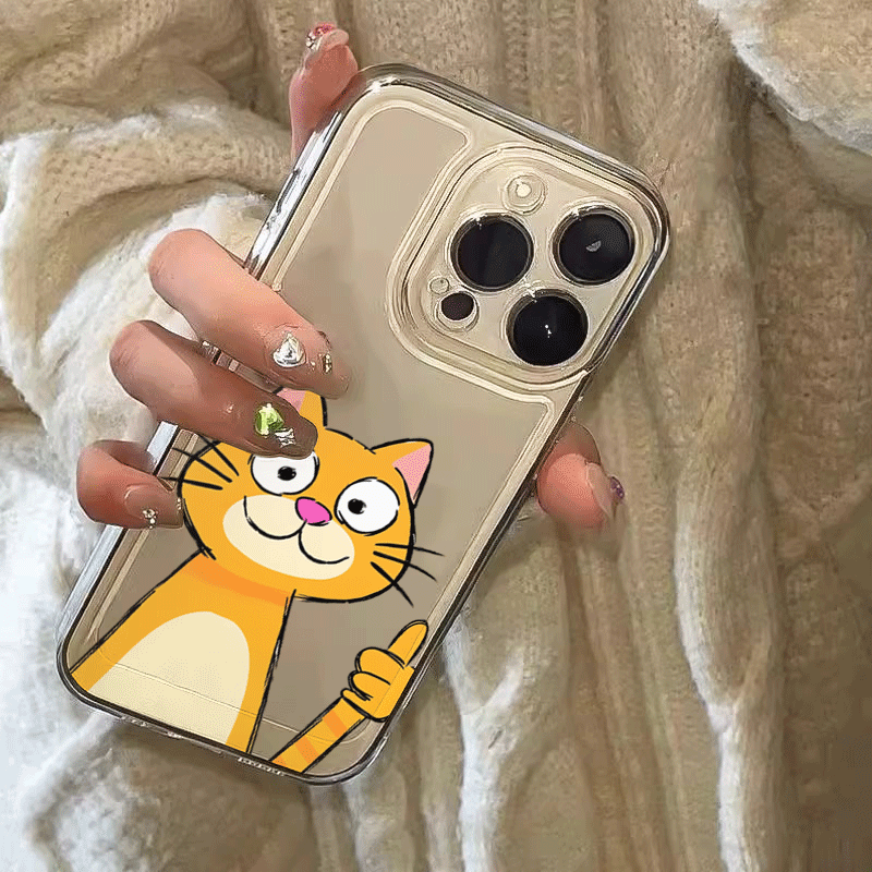 Cute Cartoon Orange Cat Patter - đánh giá và giá Phone Cases Orange