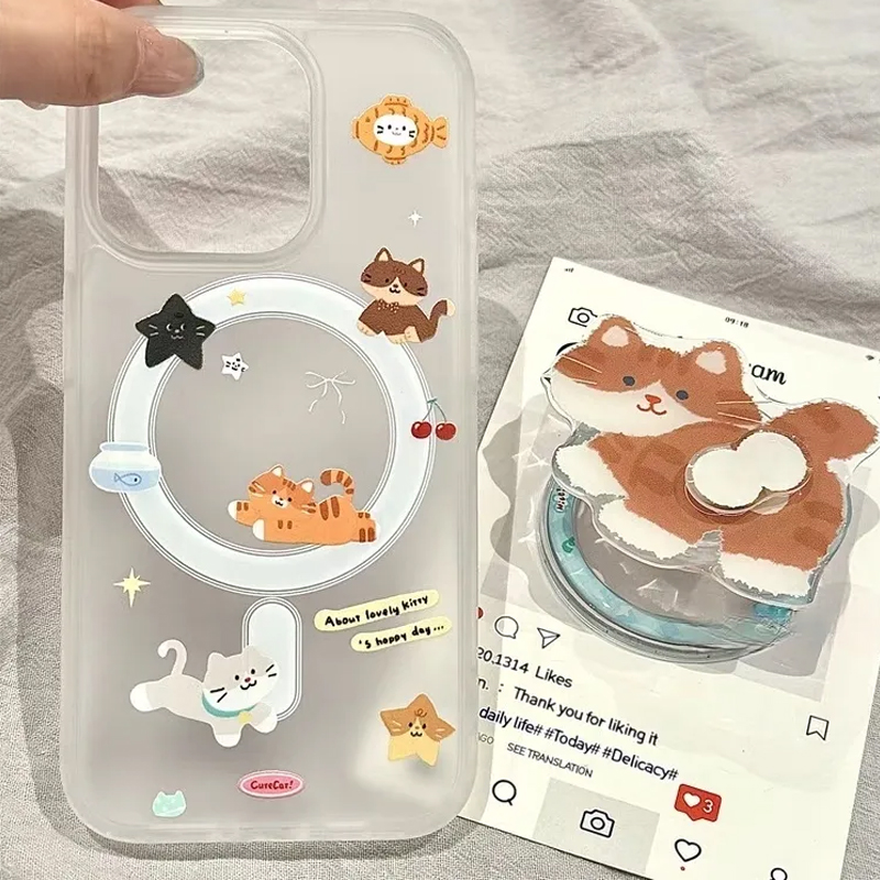 Simple Cartoon Funny Cute Cat  - đánh giá và giá Phone Cases Quirky
