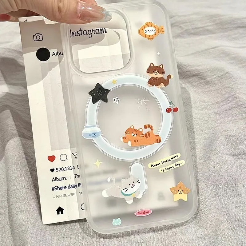 Simple Cartoon Funny Cute Cat  - đánh giá và giá Phone Cases Quirky