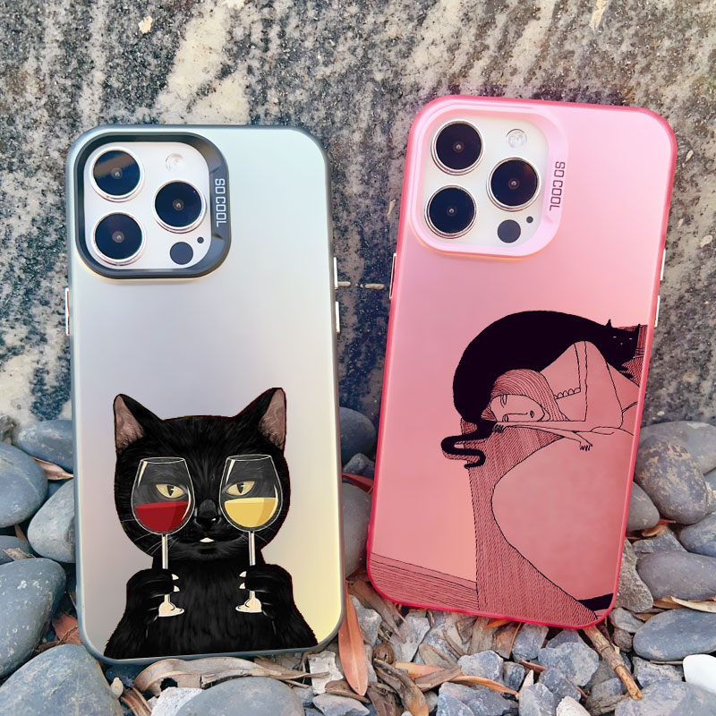 Dark Funny Cartoon Cat Have Fu - đánh giá và giá Phone Cases Quirky