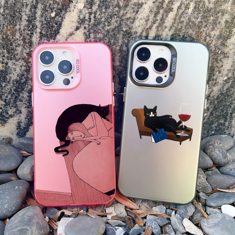 Dark Funny Cartoon Cat Have Fu - đánh giá và giá Phone Cases Quirky