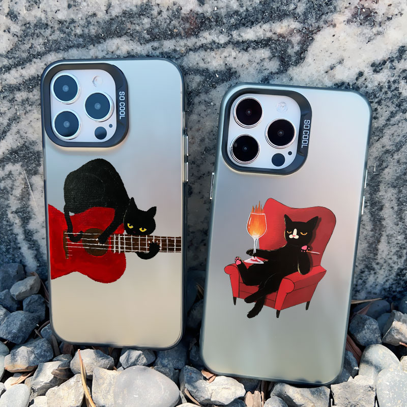 Dark Funny Cartoon Cat Have Fu - đánh giá và giá Phone Cases Quirky