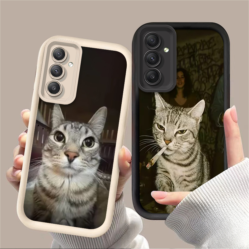 Trendy Cat Smoking Phone Case  - đánh giá và giá Phone Cases For Samsung A14