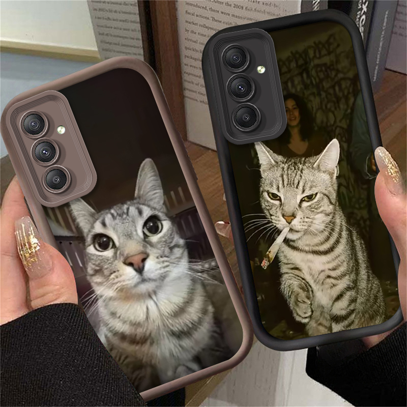 Trendy Cat Smoking Phone Case  - đánh giá và giá Phone Cases For Samsung A14