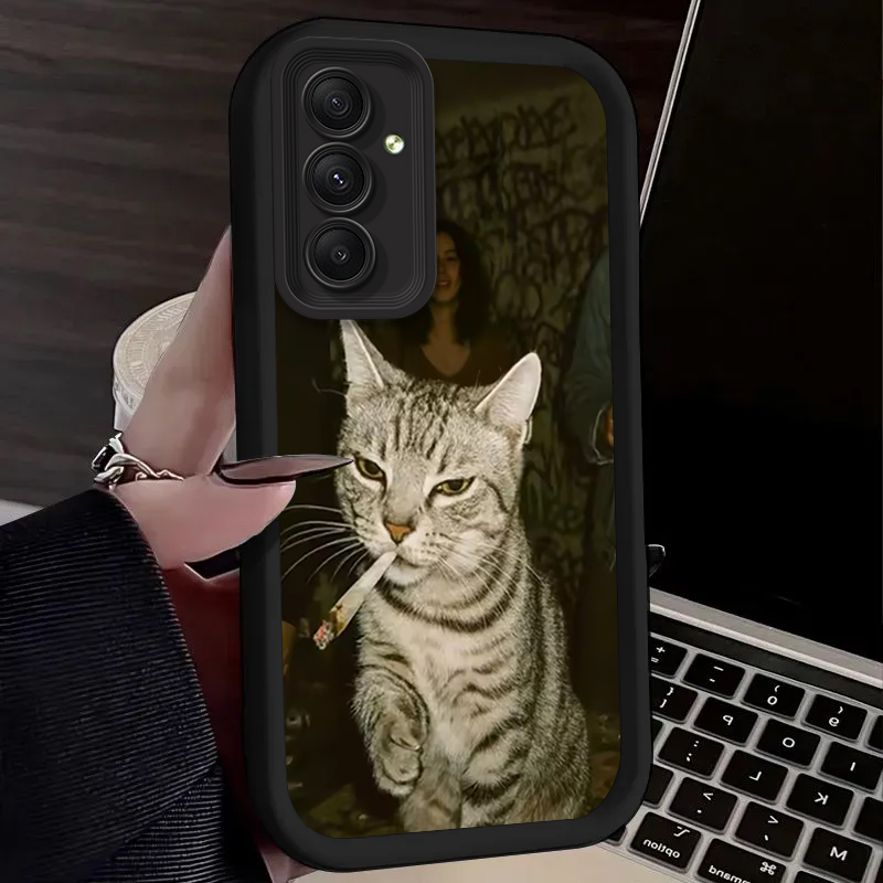 Trendy Cat Smoking Phone Case  - đánh giá và giá Phone Cases For Samsung A14