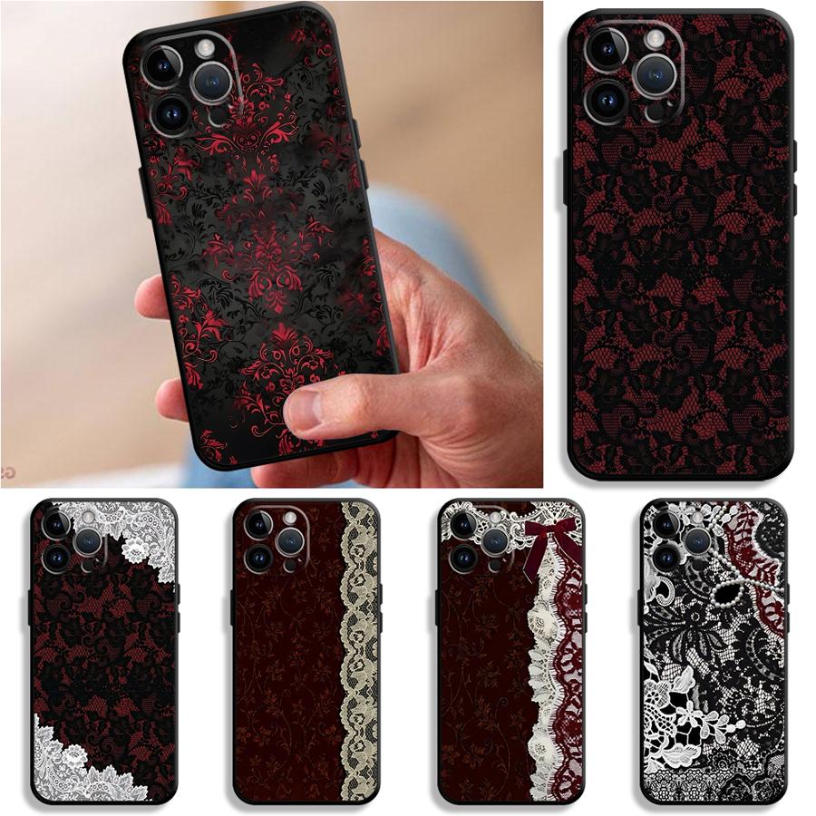 Black And Red Sexy Lace Phone  - đánh giá và giá Phone Cases Xs Iphone