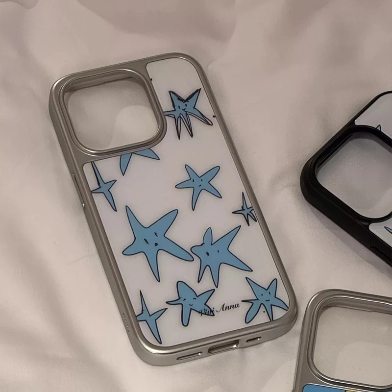 Ins Niche Creative Blue Star P - đánh giá và giá Phone Cases Y2K