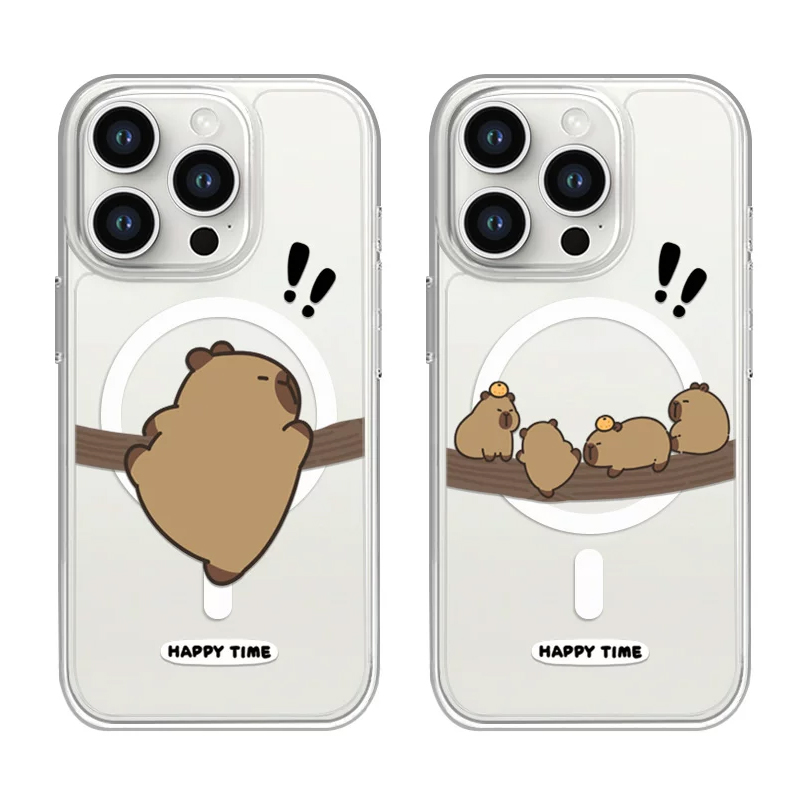 Cute Funny Tree Climbing Capib - đánh giá và giá Phone Cases Quirky
