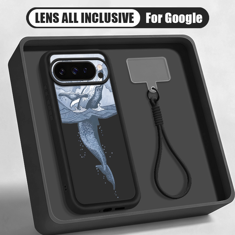 Humpback Whale Print Wrist Str - đánh giá và giá Phone Cases Pixel 9A