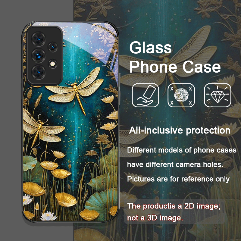 Flower Golden Dragonfly Temper - đánh giá và giá Phone Cases A14 Samsung