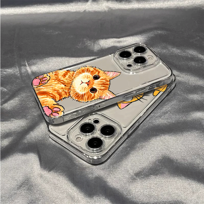 Cute Cartoon Orange Cat Patter - đánh giá và giá Phone Cases Orange