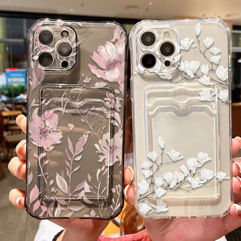 Flower Phone Case For Samsung  - đánh giá và giá Phone Cases With Card Holder