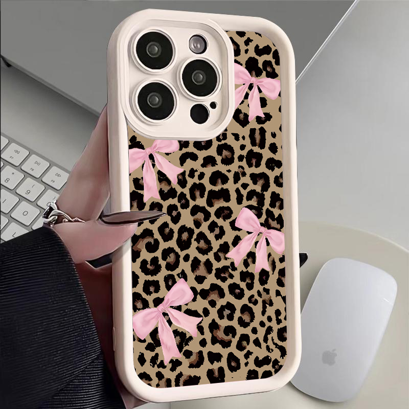 Luxury Leopard Print Bow Phone - đánh giá và giá Phone Cases Y2K
