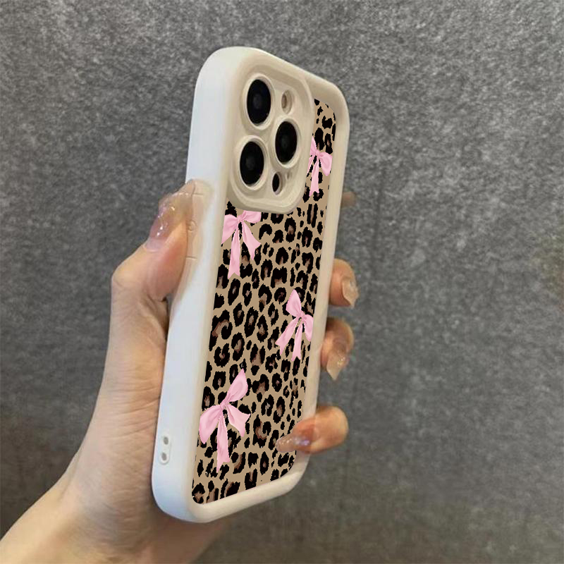 Luxury Leopard Print Bow Phone - đánh giá và giá Phone Cases Y2K
