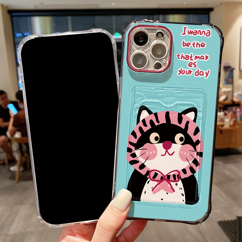 Cute Cartoon Cat Phone Case Fo - đánh giá và giá Phone Cases With Card Holder