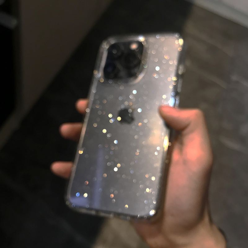 Transparent Simple Glitter Pho - đánh giá và giá Phone Cases Y2K