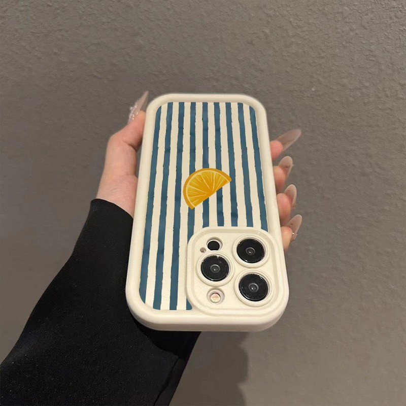 Striped Lemon Slice Pattern Ph - đánh giá và giá Phone Cases Xs Iphone