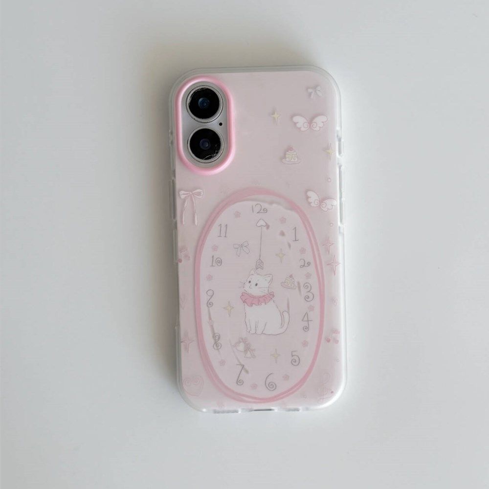 Lovely Cartoon Pink Kitten Pol - đánh giá và giá Phone Cases Y2K