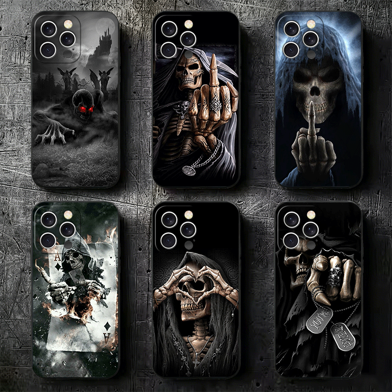 Grim Reaper Skeleton Funny Sty - đánh giá và giá Phone Cases Quirky