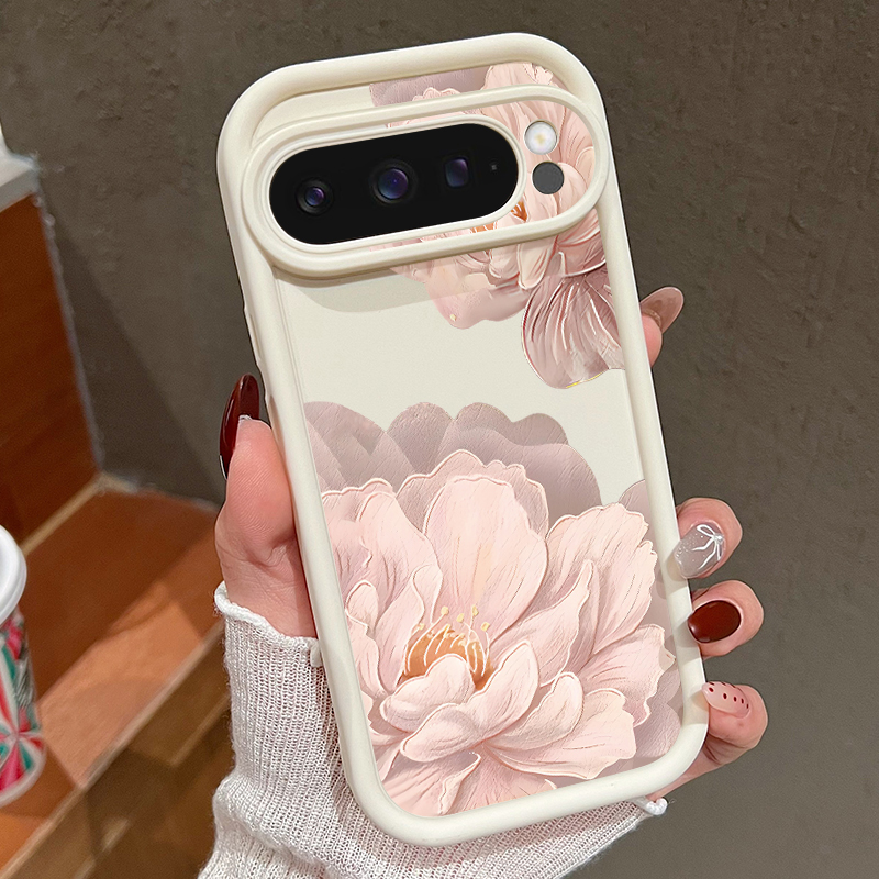 Pink Flowers Patterned Soft TP - đánh giá và giá Phone Cases Pixel 9A