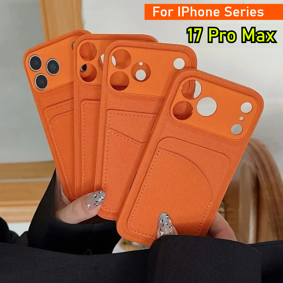 Leather Orange Color Card Hold - đánh giá và giá Phone Cases Orange