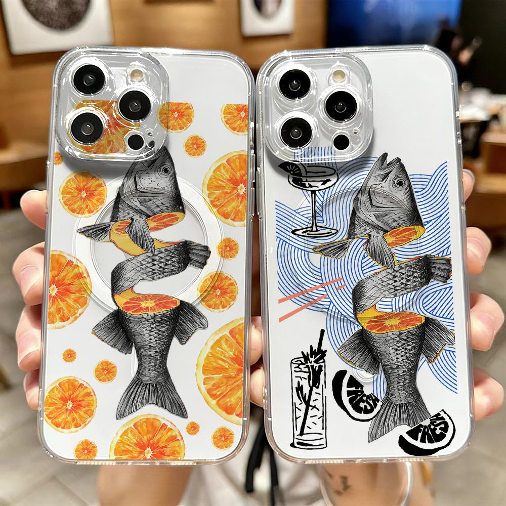 Orange Tide Fish Club Phone Ca - đánh giá và giá Phone Cases Orange