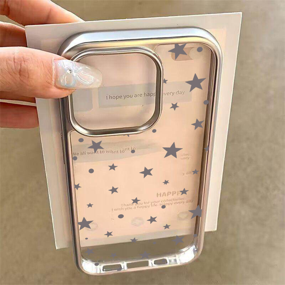 Y2K Stars Fashion Clear Cases  - đánh giá và giá Phone Cases Y2K
