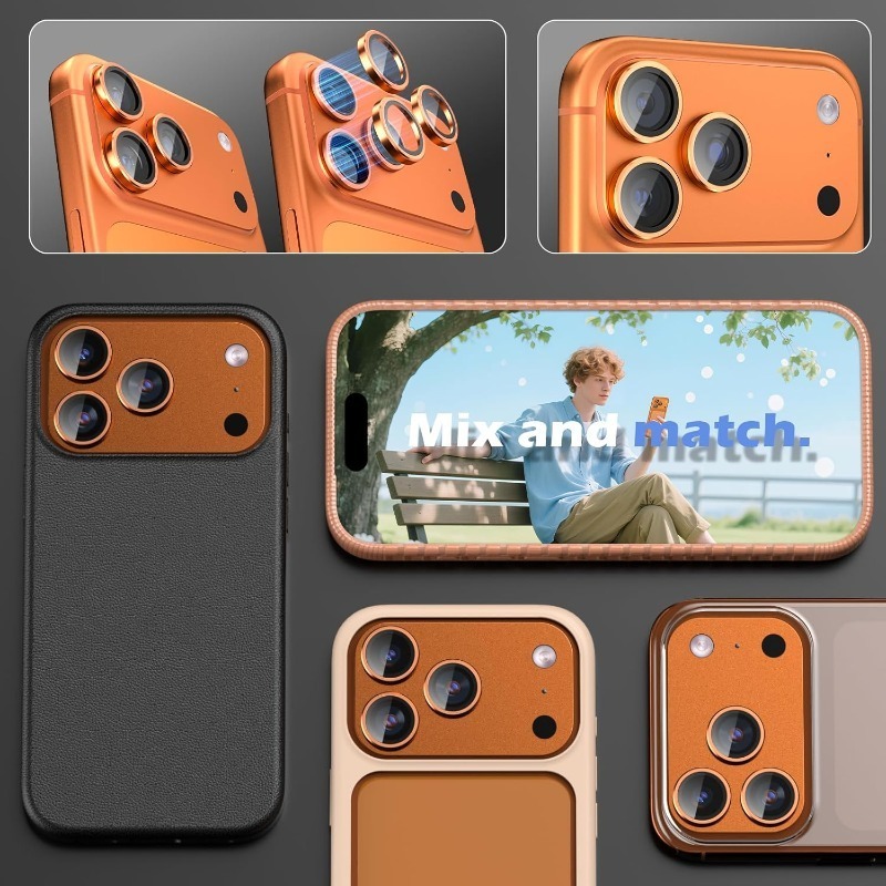 Orange Metal Glass Camera Lens - đánh giá và giá Phone Cases Orange
