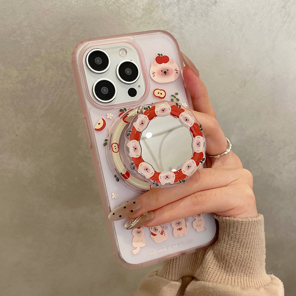 Korean Cute Apple Kitty For Ma - đánh giá và giá Phone Cases Quirky