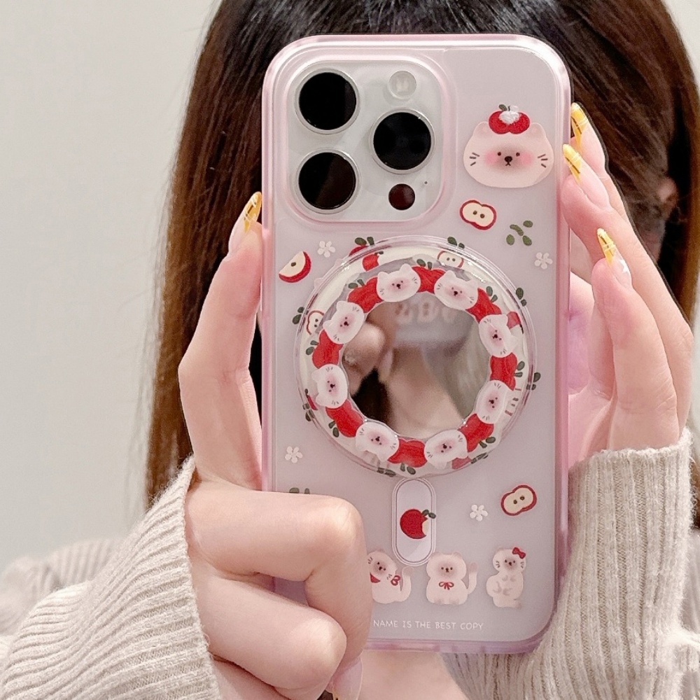 Korean Cute Apple Kitty For Ma - đánh giá và giá Phone Cases Quirky