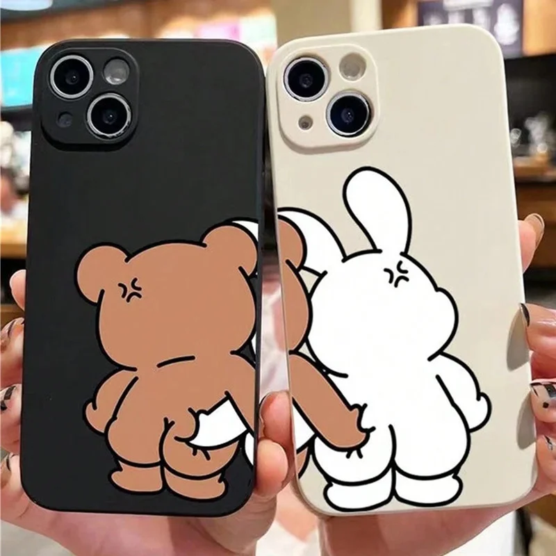 Funny Couple Cartoon Rabbit Be - đánh giá và giá Phone Cases Quirky