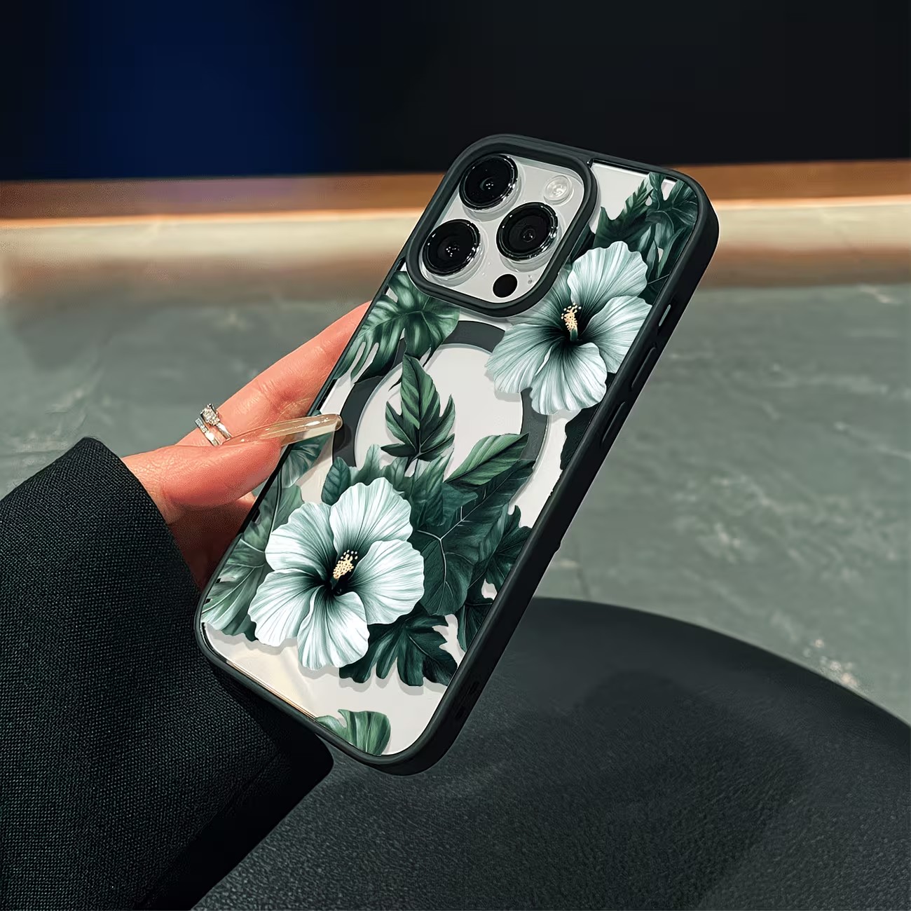 Green Floral Print Phone Case  - đánh giá và giá Phone Cases Xs Iphone