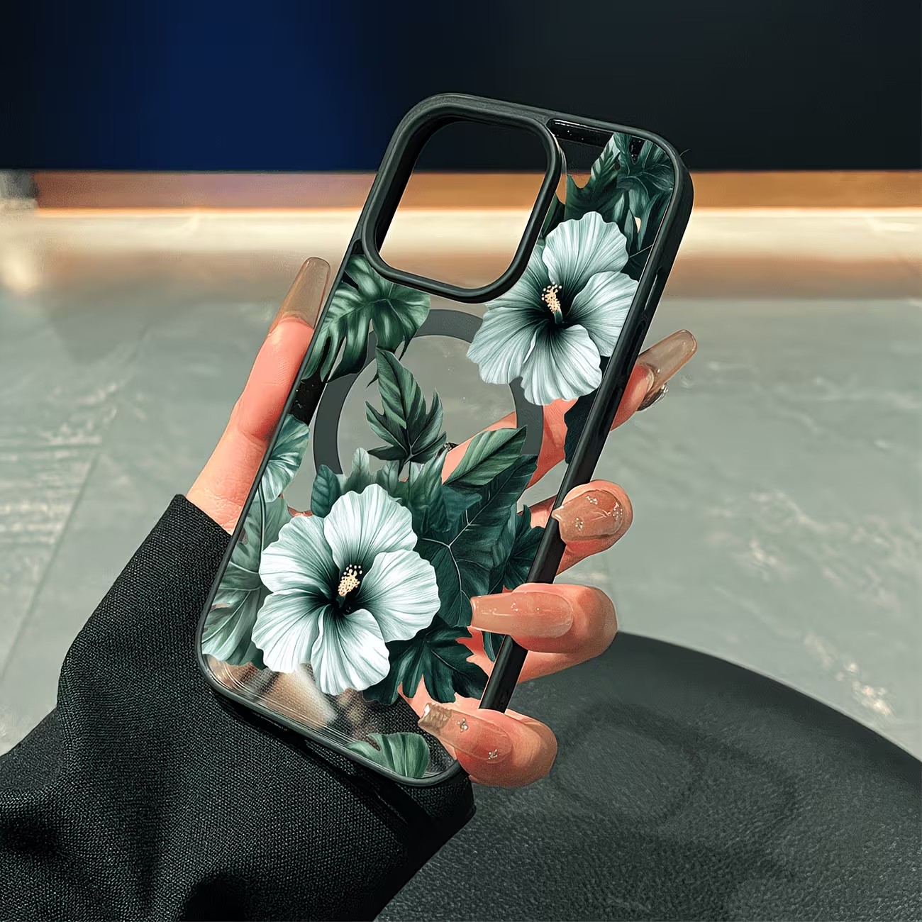 Green Floral Print Phone Case  - đánh giá và giá Phone Cases Xs Iphone