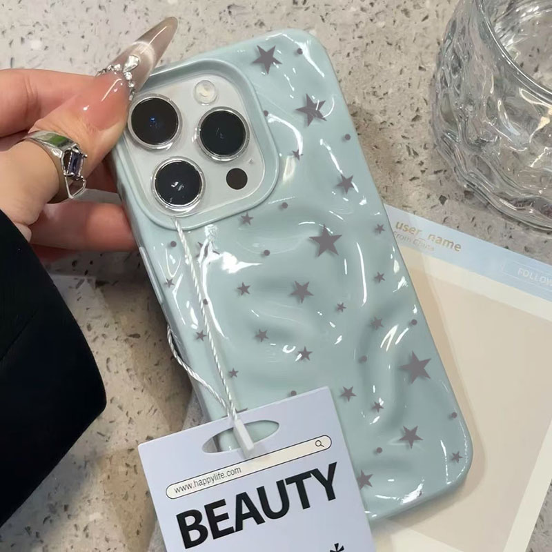 Minimalist Cute Star Wave Text - đánh giá và giá Phone Cases Y2K