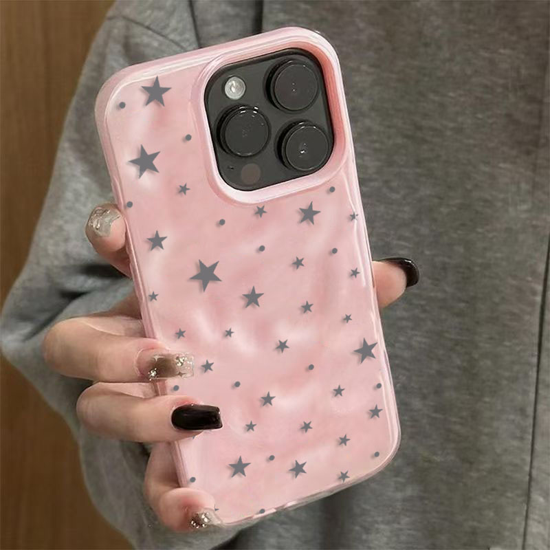 Minimalist Cute Star Wave Text - đánh giá và giá Phone Cases Y2K
